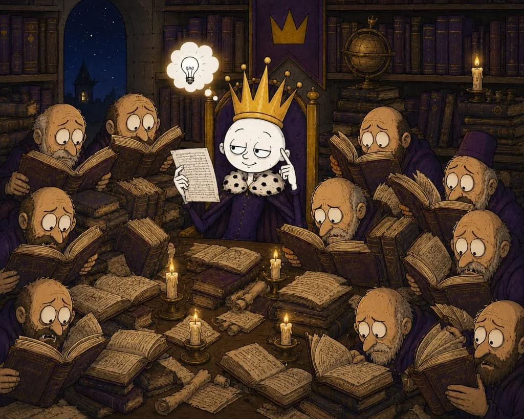 Thin King having a lightbulb moment