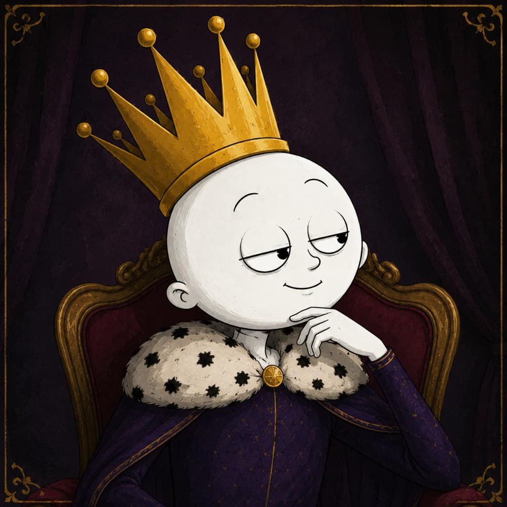 Thin King mascot — your royal wallet companion